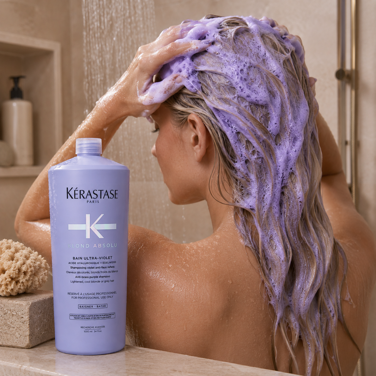 Kerastase Blond Absolu Bain Ultra Violet Shampoo 1 Litre/1000mL