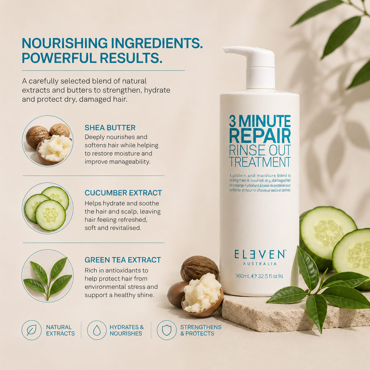 Eleven Australia 3 Minute Repair Rinse Out Treatment 960mL