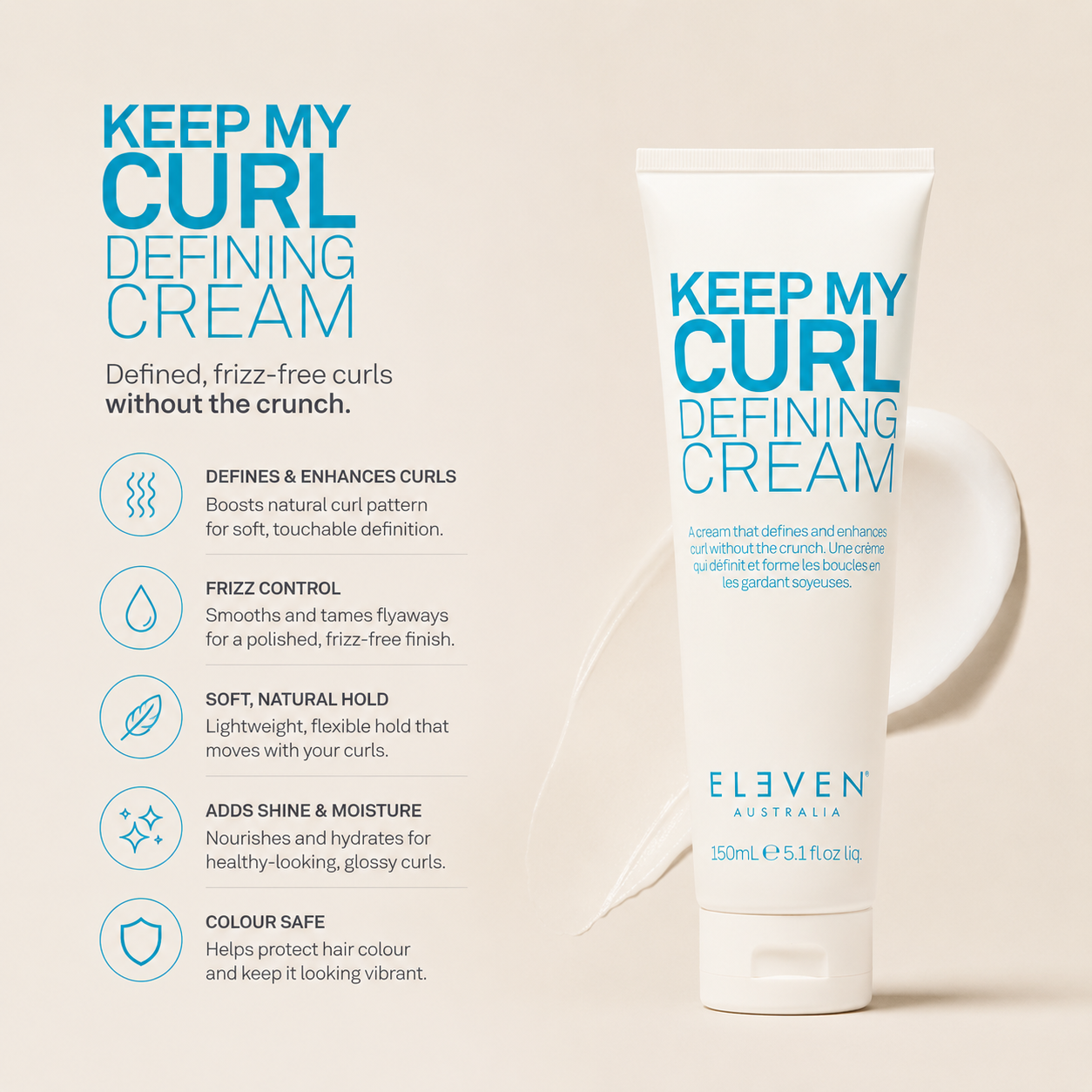 Eleven Australia Keep My Curl Defining Cream 150mL