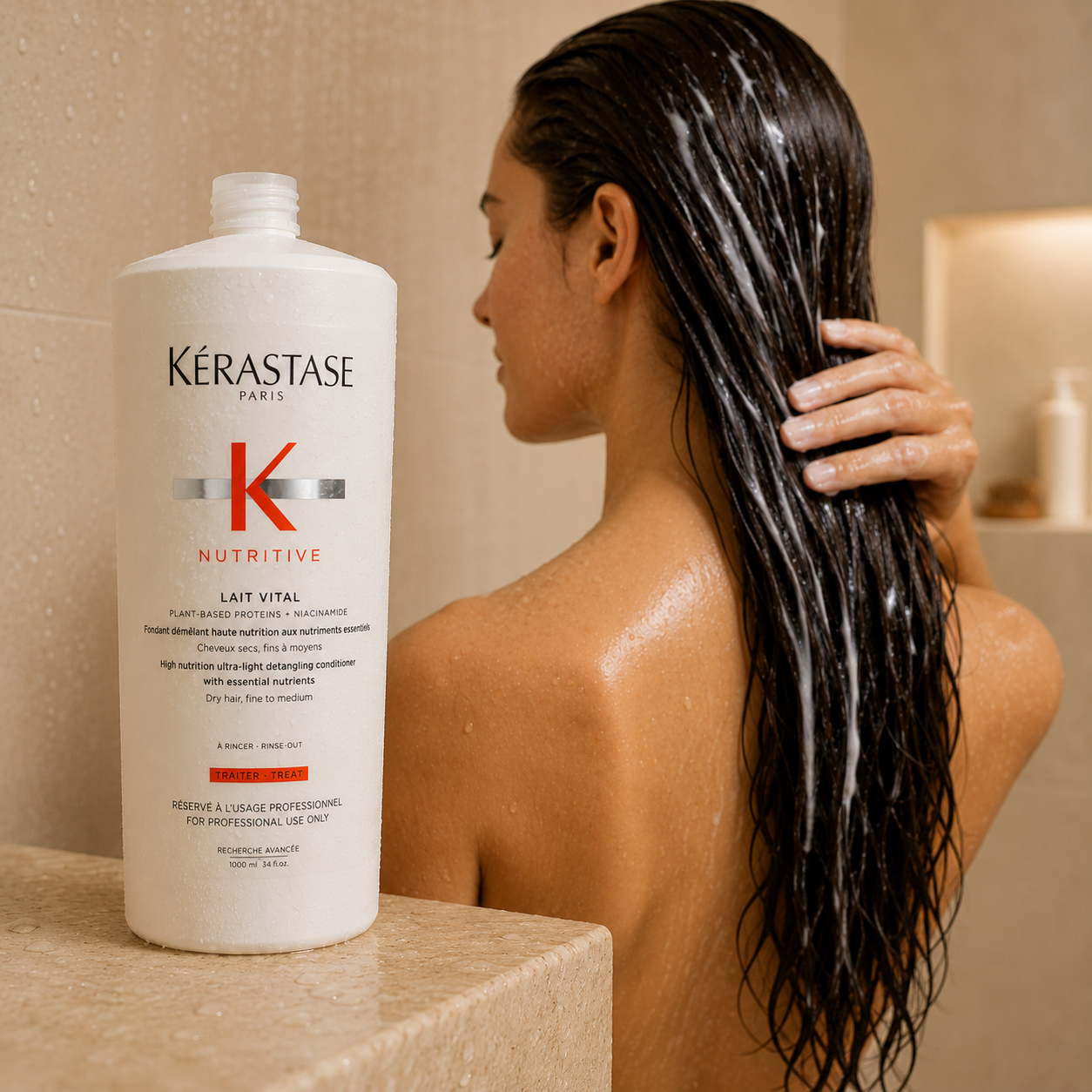 Kerastase Nutritive Lait Vital Conditioner Treatment 1 Litre/1000mL