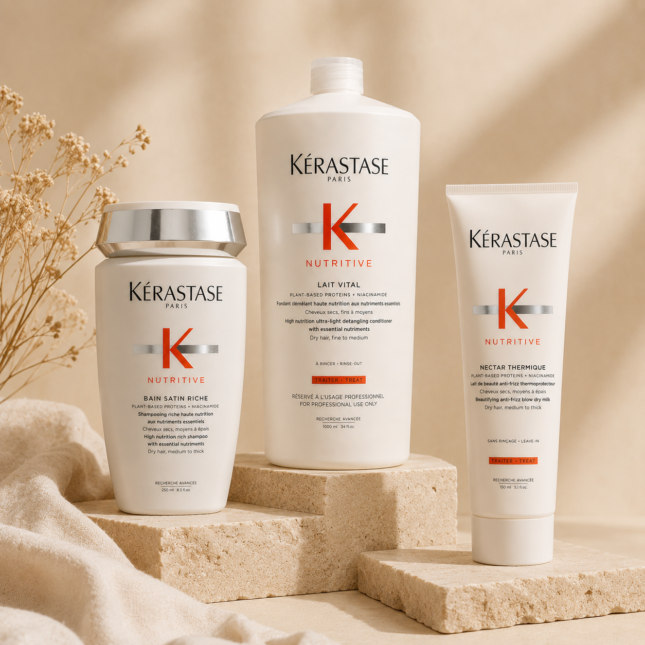 Kerastase Nutritive Lait Vital Conditioner Treatment 1 Litre/1000mL