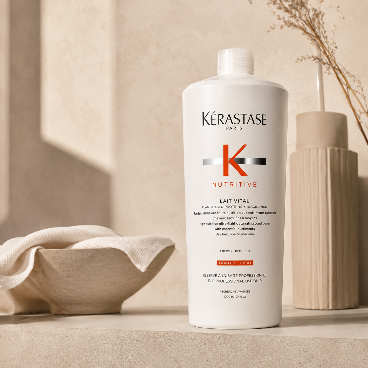 Kerastase Nutritive Lait Vital Conditioner Treatment 1 Litre/1000mL