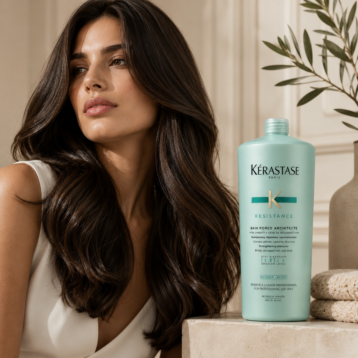 Kerastase Resistance Bain Force Architecte Shampoo 1 Litre/1000mL