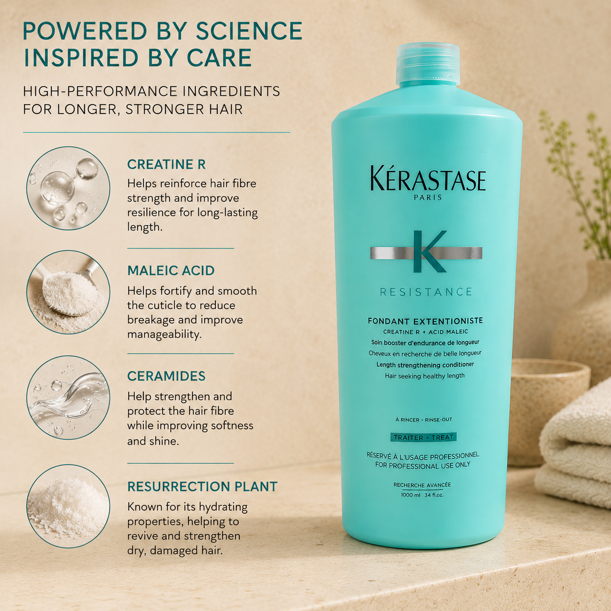 Kerastase Resistance Fondant Extentioniste Conditioner Treatment 1 Litre/1000mL