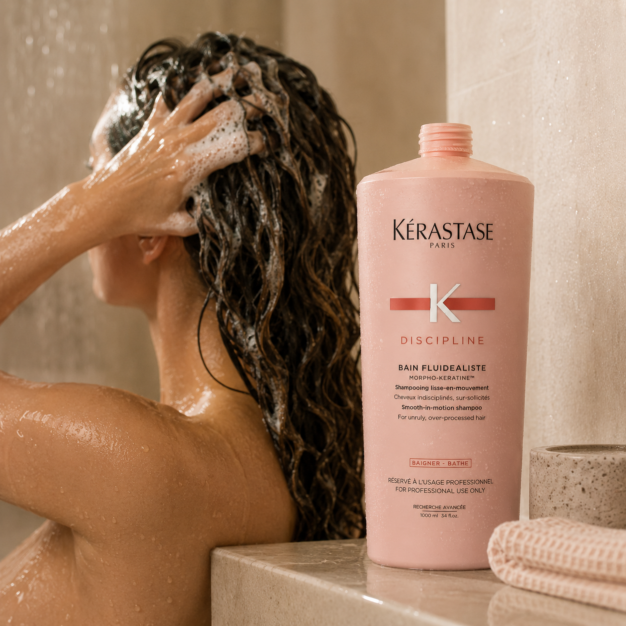 Kerastase Discipline Bain Fluidealiste Shampoo 1 Litre/1000mL