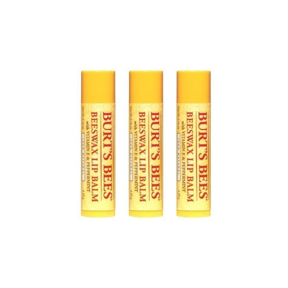 3 x Burt's Bees Beeswax Lip Balm 4.25g