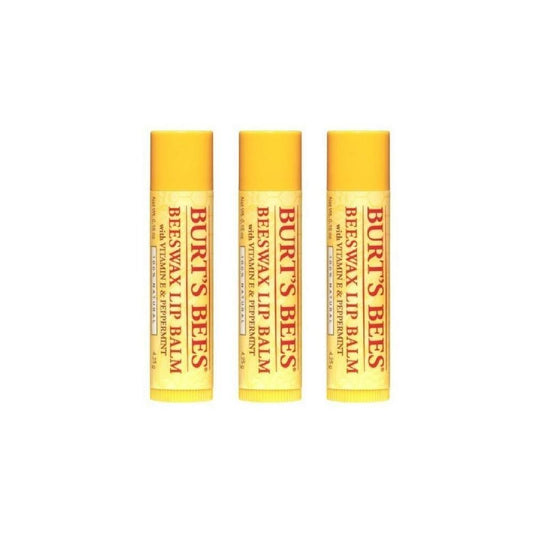 3 x Burt's Bees Beeswax Lip Balm 4.25g
