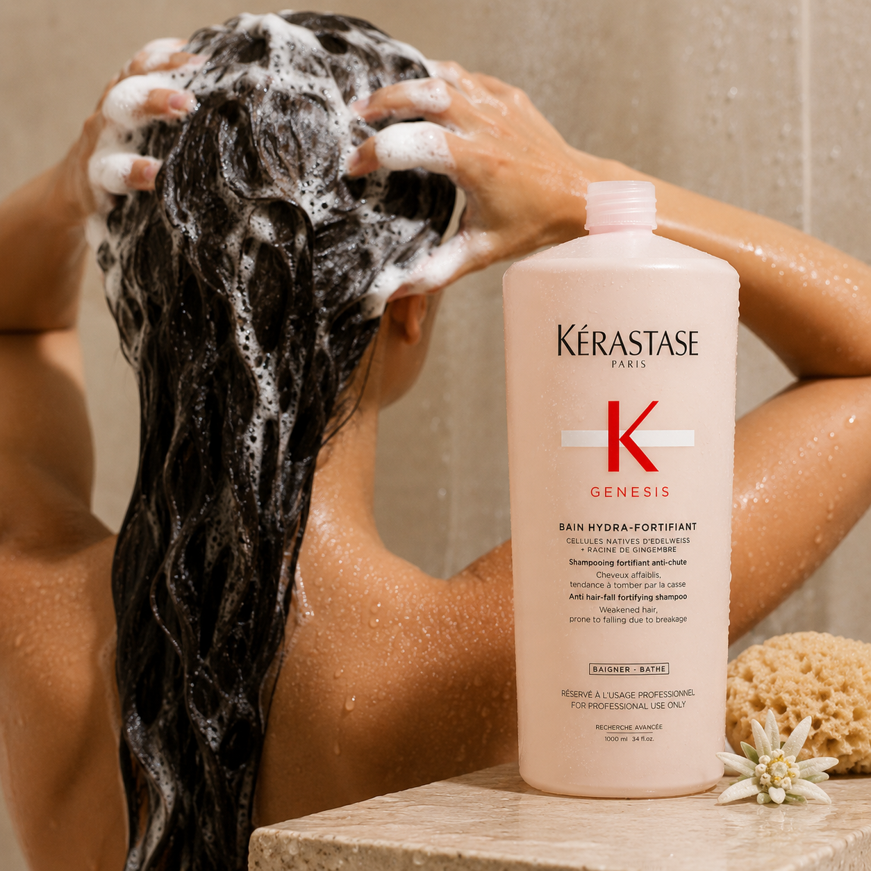 Kerastase Genesis Bain Hydra-Fortifiant Shampoo 1 Litre/1000mL