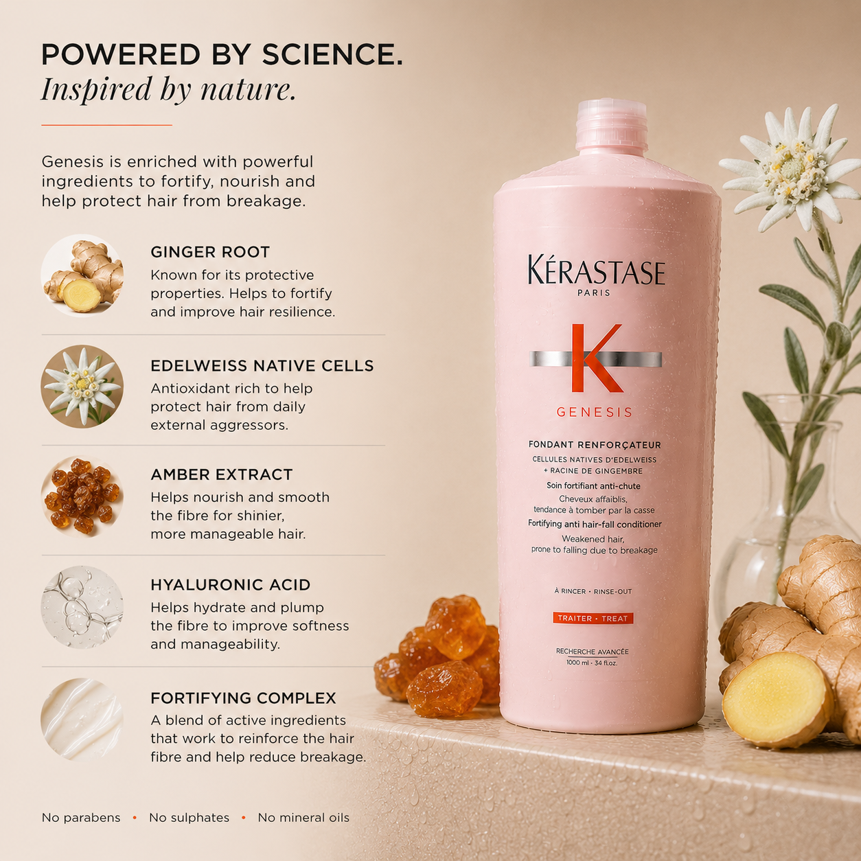Kerastase Genesis Fondant Renforcateur Conditioner Treatment 1 Litre/1000mL