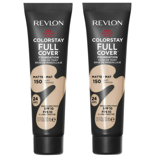 2 x Revlon ColorStay Full Cover Matte Foundation 30mL - 150 Buff