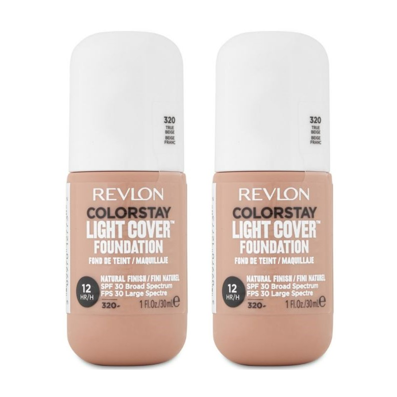 2 x Revlon ColorStay Light Cover Foundation 30mL - 320 True Beige