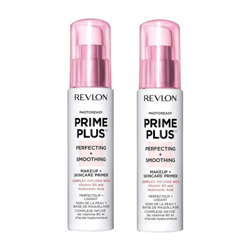 2 x Revlon PhotoReady Prime Plus Makeup and SkinCare Primers 30mL - Perfecting and Smoothing