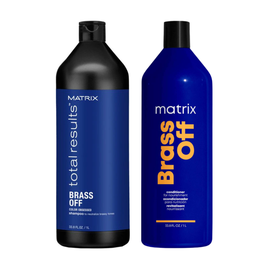 Matrix Total Results Brass Off Color Obsessed Shampoo & Conditioner 1 Litre Duo