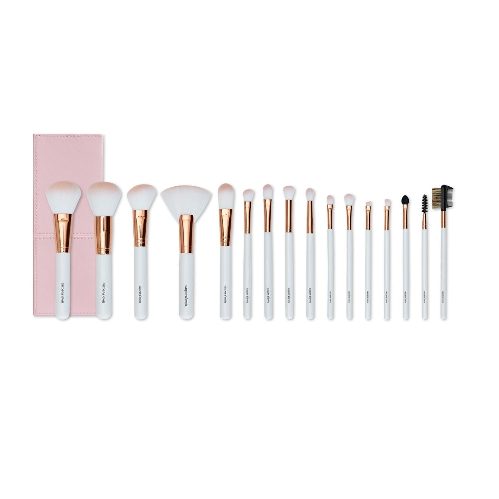 Casper & Lewis Rose Gold 16 Piece Brush Set in Pink Rectangle