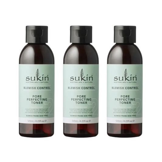 3 x Sukin Blemish Control Pore Perfecting Toner 125mL