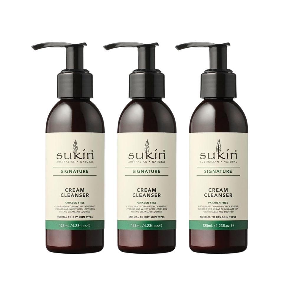 3 x Sukin Signature Cream Cleanser 125mL