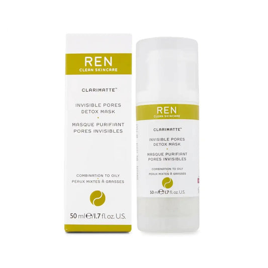 REN Clean Skincare Clarimatte Invisible Pores Detox Mask 50mL - Combination To Oily Skin