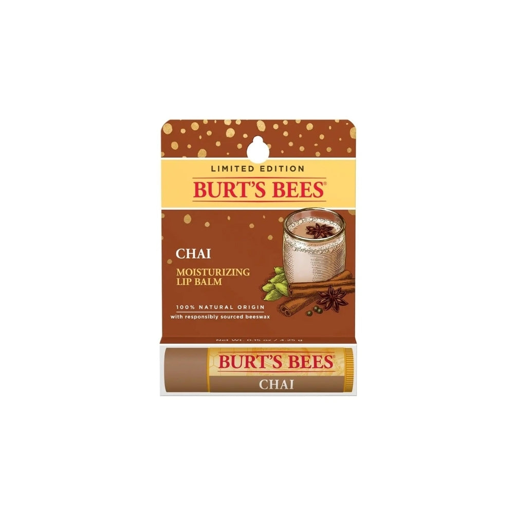 3 x Burt's Bees Chai Lip Balm 4.25g