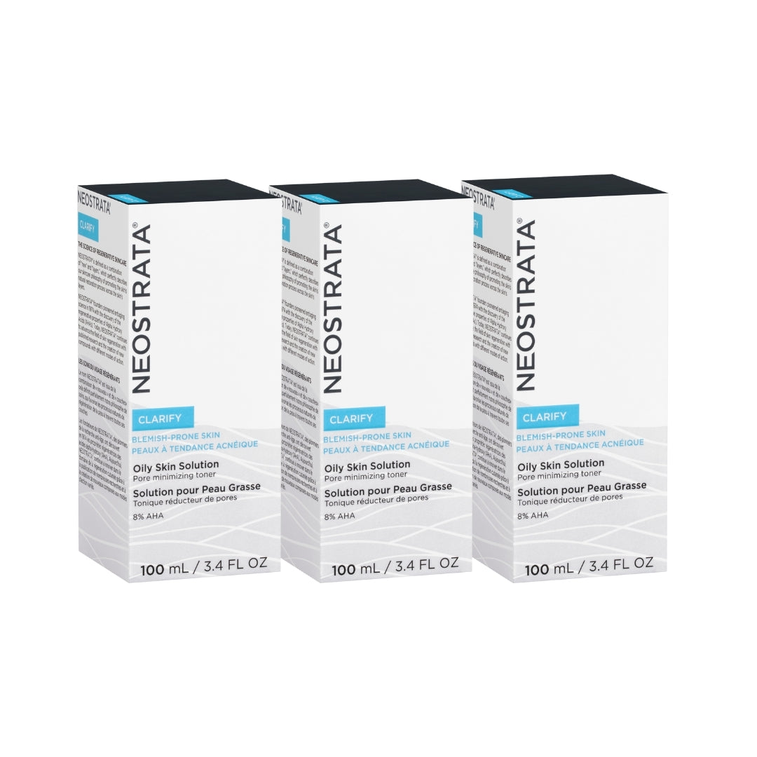 3 x Neostrata Clarify Oily Skin Solution 100mL