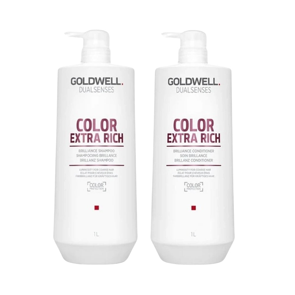 Goldwell Dualsenses Color Extra Rich Brilliance Shampoo & Conditioner 1 Litre Duo