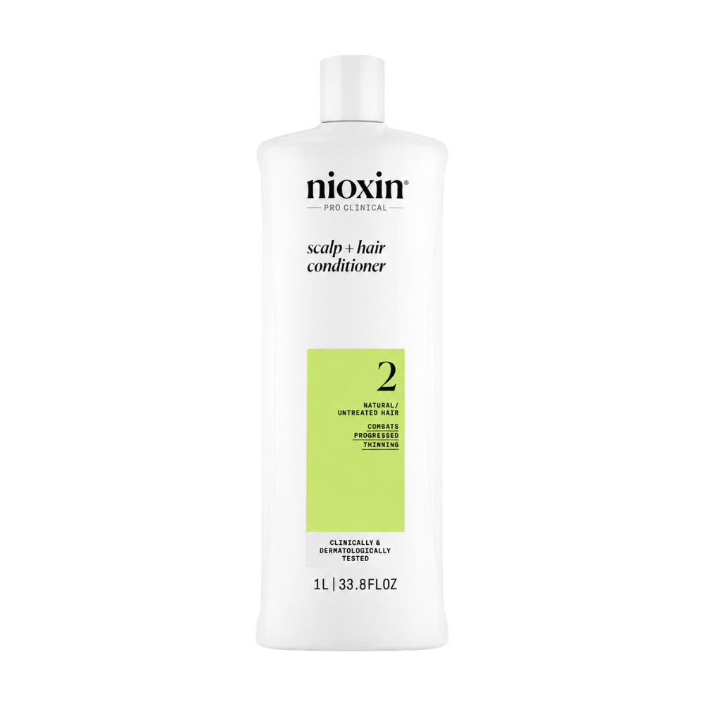 Nioxin System 2 Scalp + Hair Shampoo & Conditioner 1000mL Duo