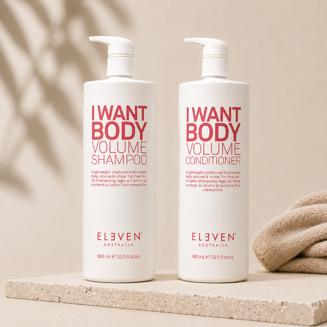 Eleven Australia I Want Body Volume Shampoo & Conditioner 960mL Duo