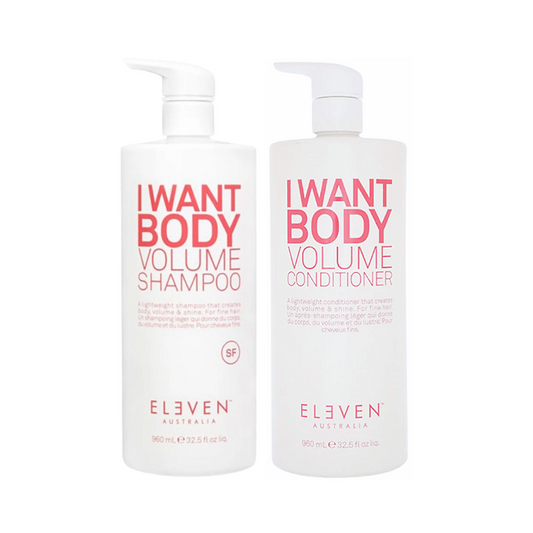 Eleven Australia I Want Body Volume Shampoo & Conditioner 960mL Duo