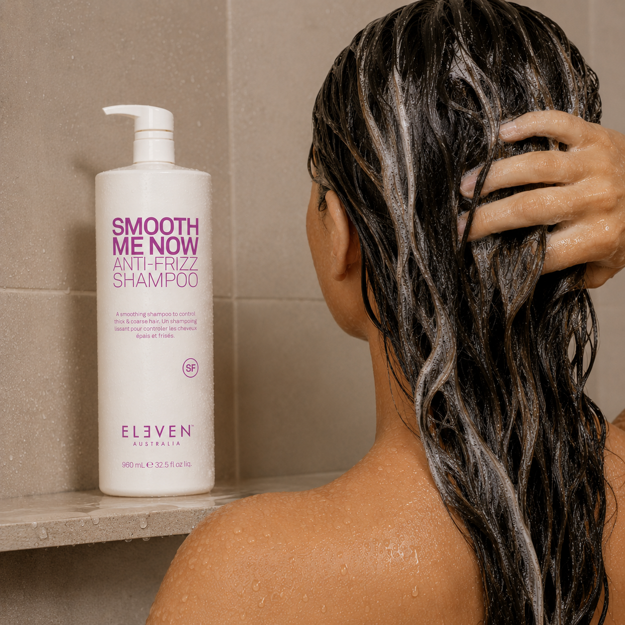 Eleven Australia Smooth Me Now Anti-Frizz Shampoo & Conditioner 960mL Duo