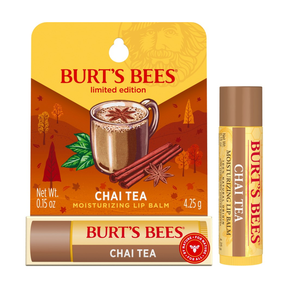 6 x Burt's Bees Chai Tea Lip Balm 4.25g