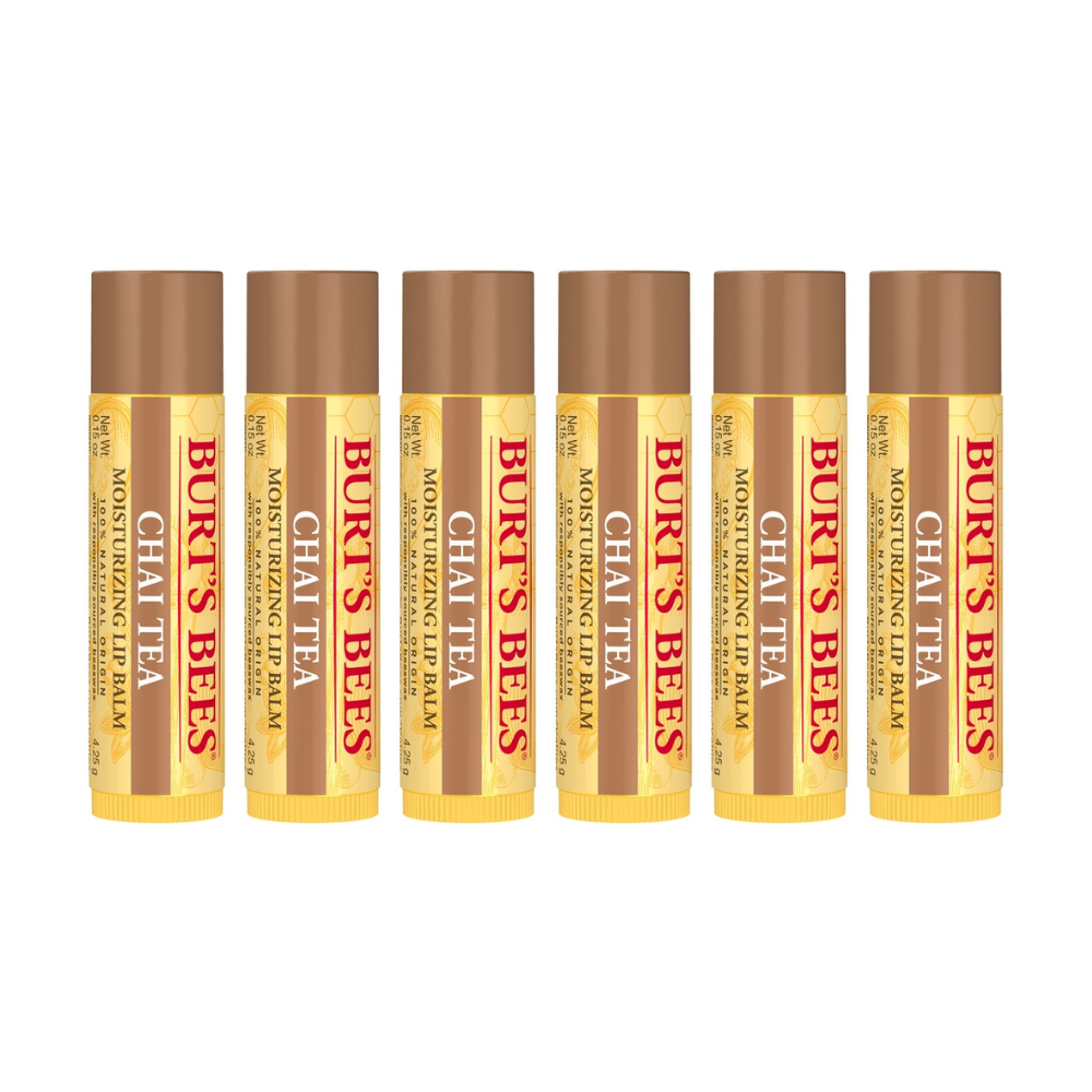 6 x Burt's Bees Chai Tea Lip Balm 4.25g
