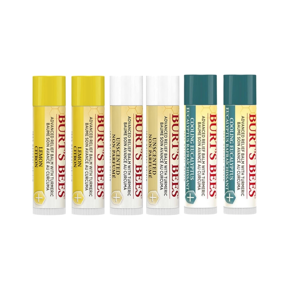 Burt's Bees Advanced Relief Lip Balm Set 6x4.25g