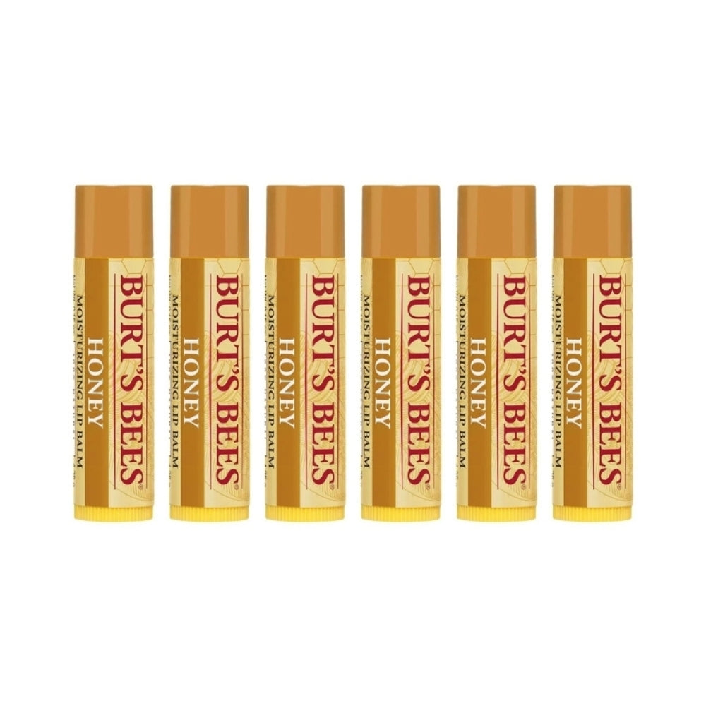 6 x Burt's Bees Honey Lip Balm 4.25g