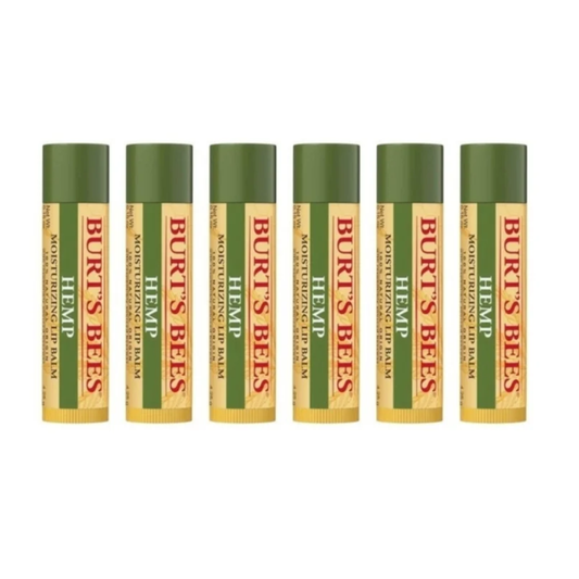 6 x Burt's Bees Hemp Lip Balm 4.25g