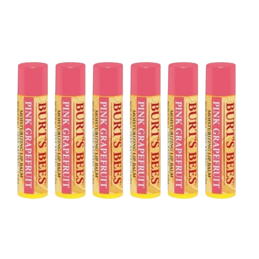 6 x Burt's Bees Pink Grapefruit Lip Balm 4.25g