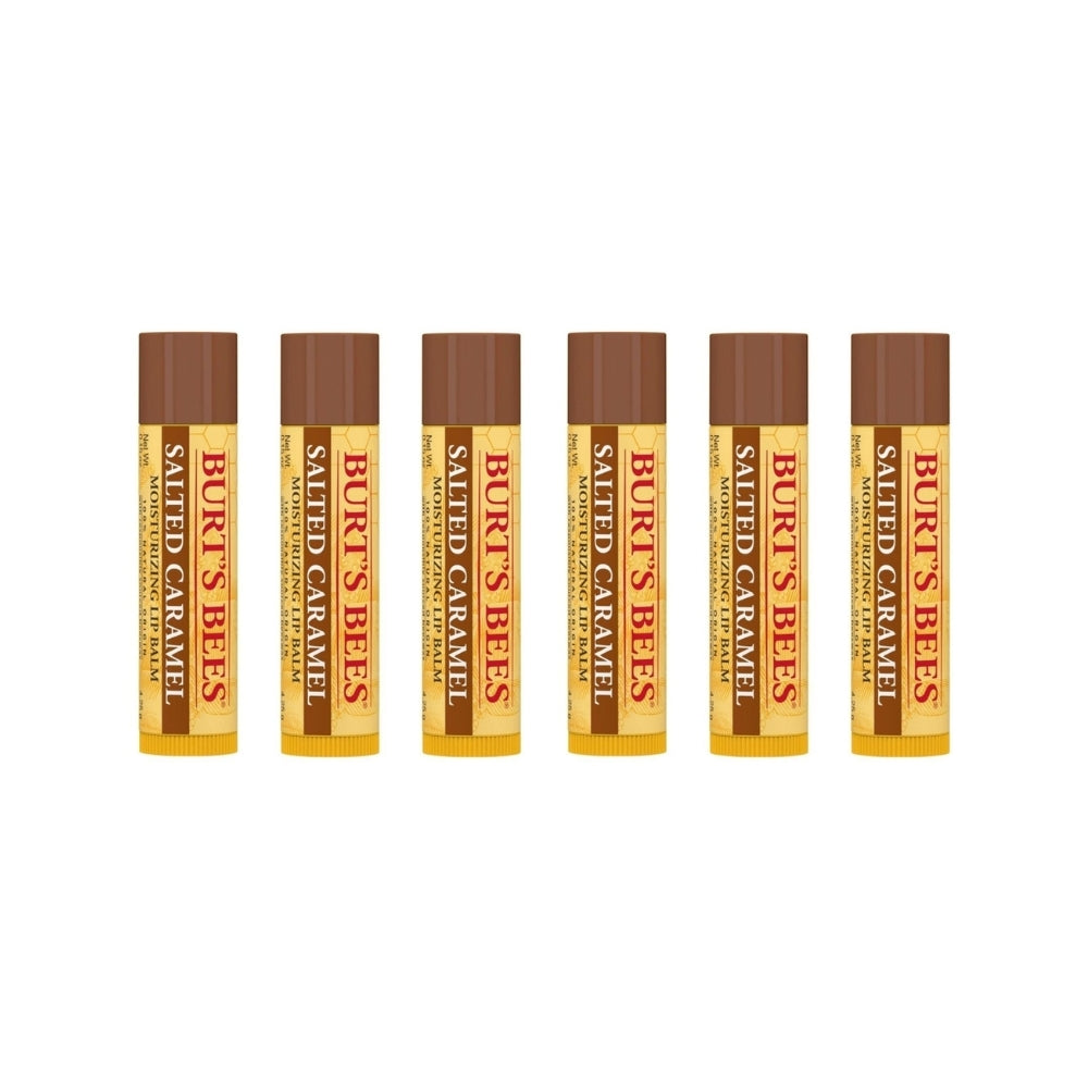 6 x Burt's Bees Salted Caramel Lip Balm 4.25g