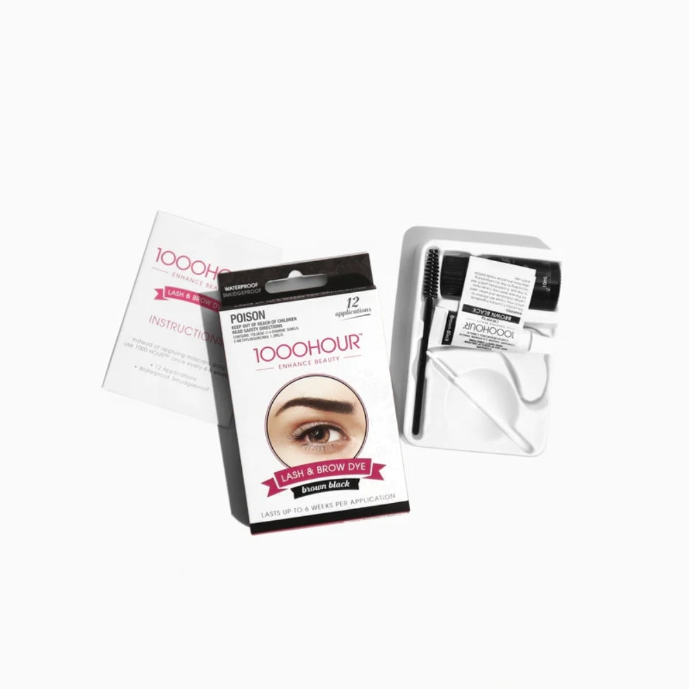 1000 Hour Lash & Brow Dye Kit - Brown/Black