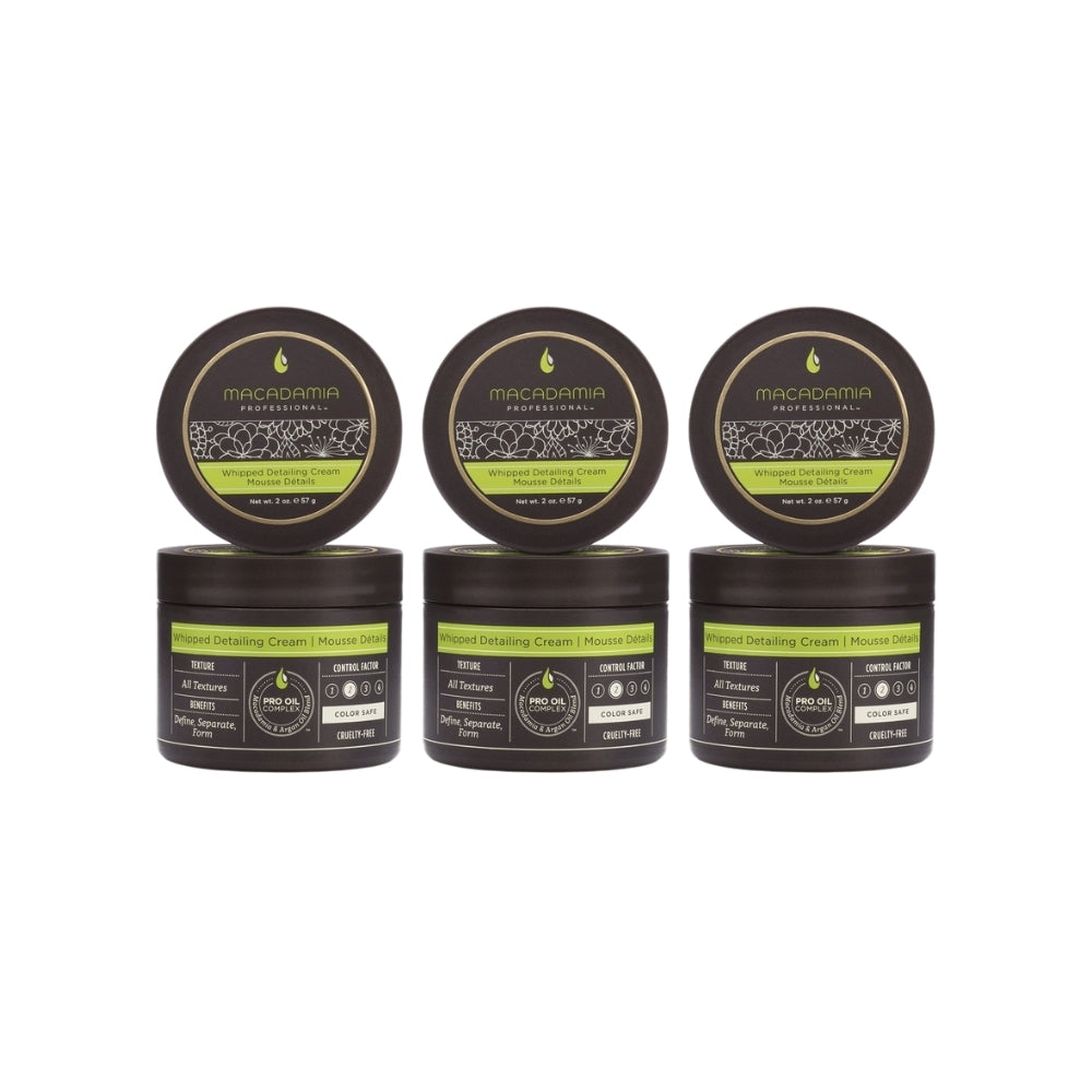 3 x Macadamia Professional Whipped Detailing Cream 57g