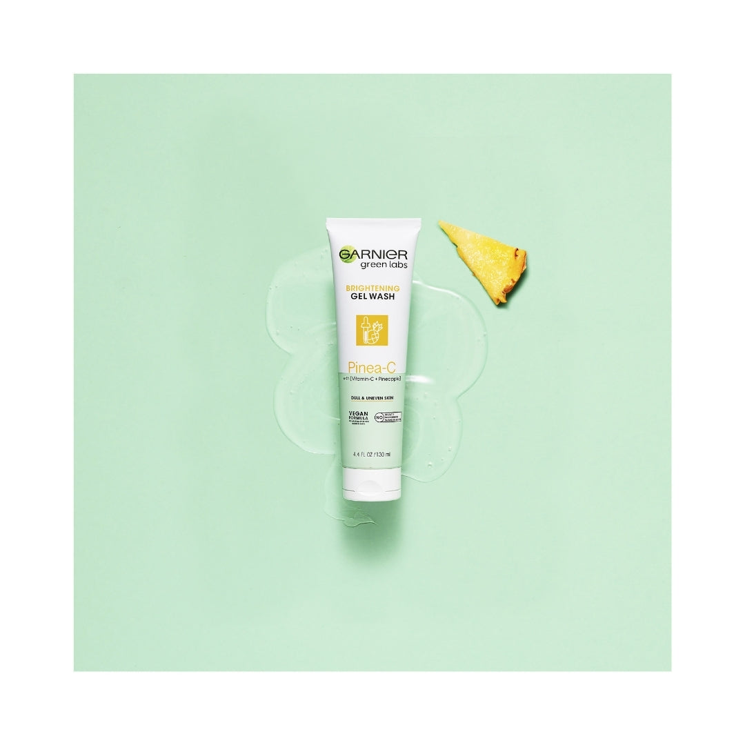 6 x Garnier Green Labs Pinea-C Brightening Gel Wash 130mL
