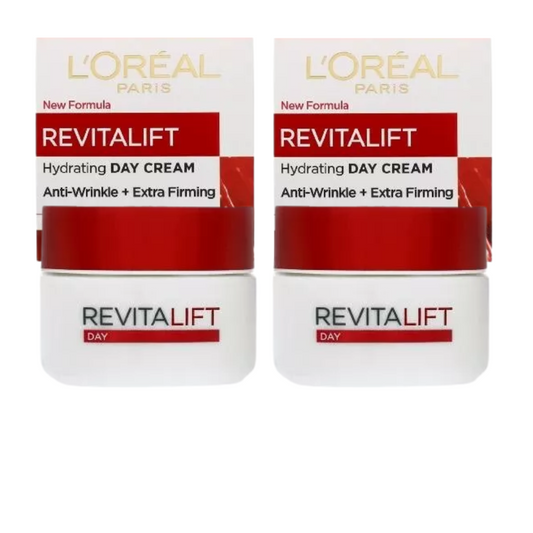 2 x L'Oreal Paris Revitalift Anti-Wrinkle + Extra Firming Day Cream 50mL