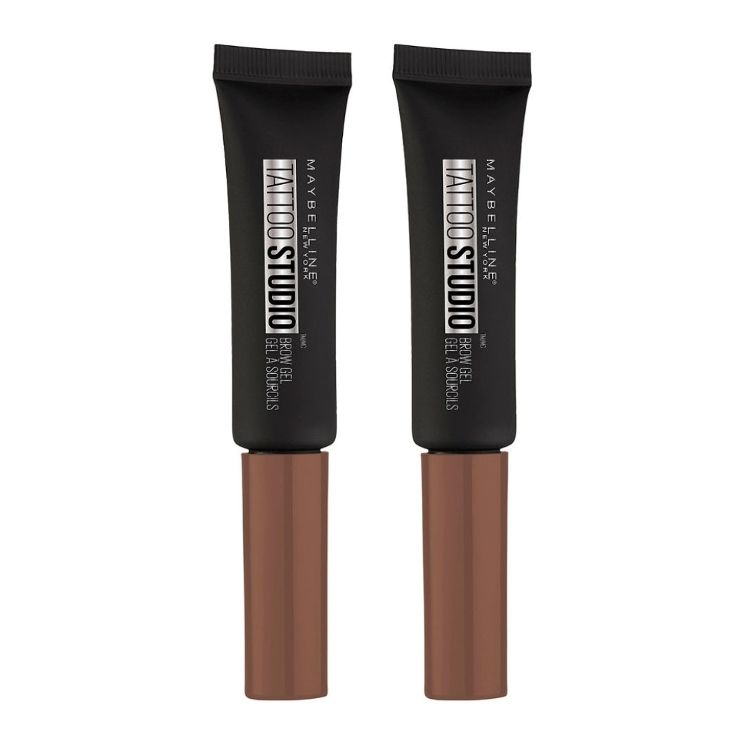 2 x Maybelline Tattoo Studio Waterproof Brow Gel 6.8mL - 265 Auburn