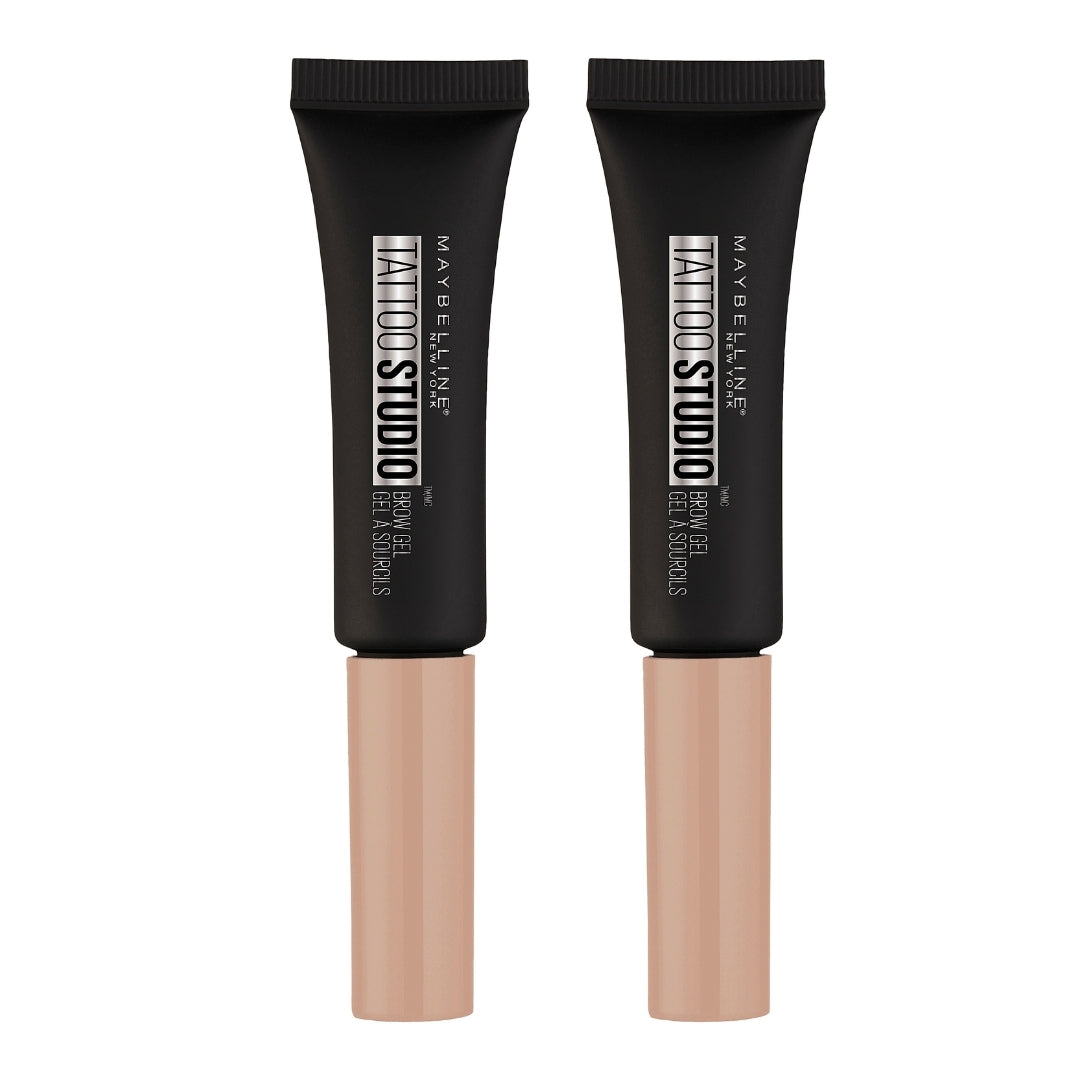 2 x Maybelline Tattoo Studio Waterproof Brow Gel 6.8mL - 250 Blonde