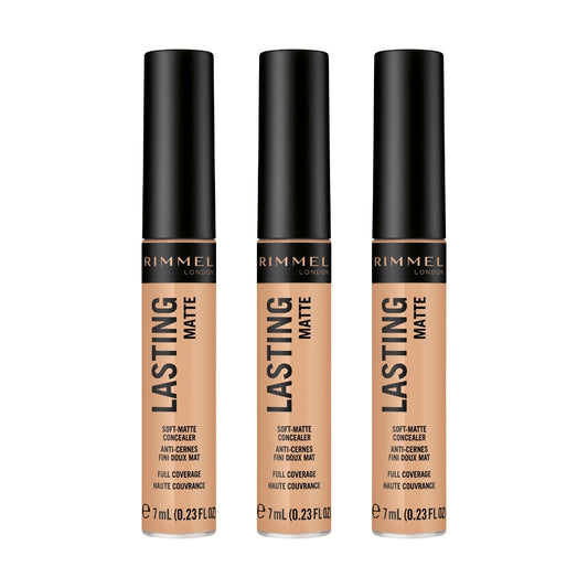 3 x Rimmel London Lasting Matte Concealer 7mL - 030 Sand