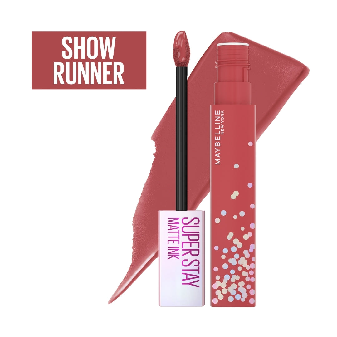 2 x Maybelline SuperStay Matte Ink Longwear Birthday Edition Liquid Lipstick 5mL - 400 Show Runner