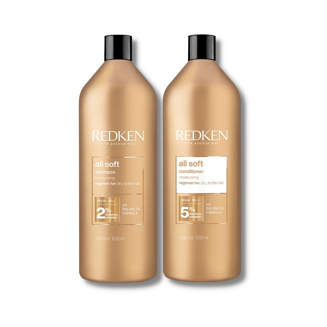 Redken All Soft Shampoo & Conditioner 1 Litre Duo