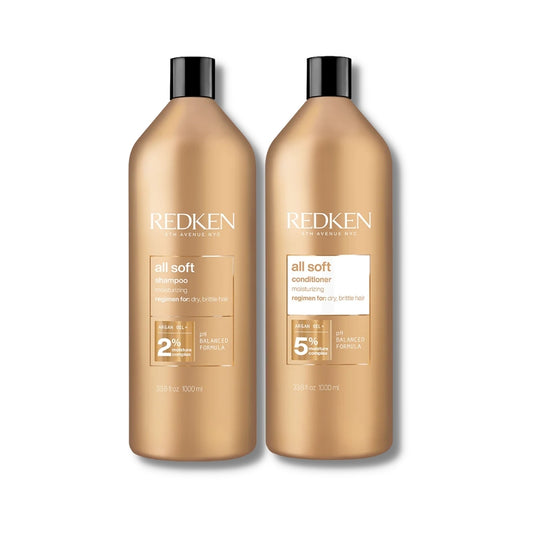 Redken All Soft Shampoo & Conditioner 1 Litre Duo