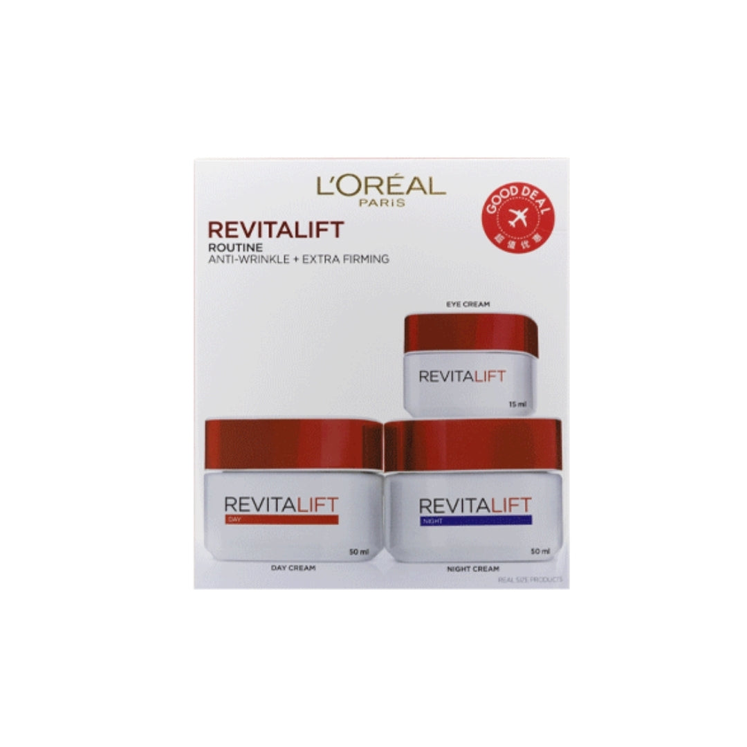 L'Oreal Routine Anti-Wrinkle & Extra Firming Revitalift Program Set