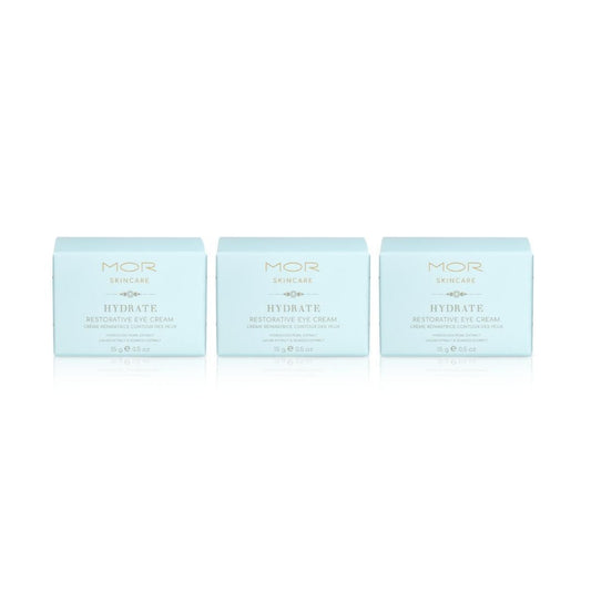 3 x MOR Skincare Hydrate Restorative Eye Cream 15g