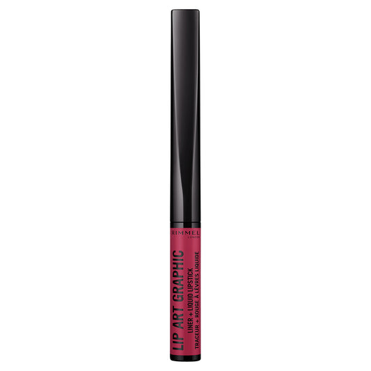 Rimmel London Lip Art Graphic 2 in 1 Liner and Liquid Lipstick 1.8mL - 110 Vibez