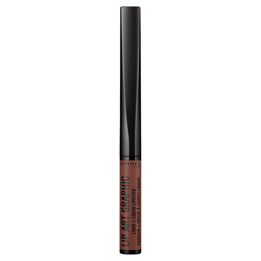 Rimmel London Lip Art Graphic 2 in 1 Liner and Liquid Lipstick 1.8mL - 760 Now or Never
