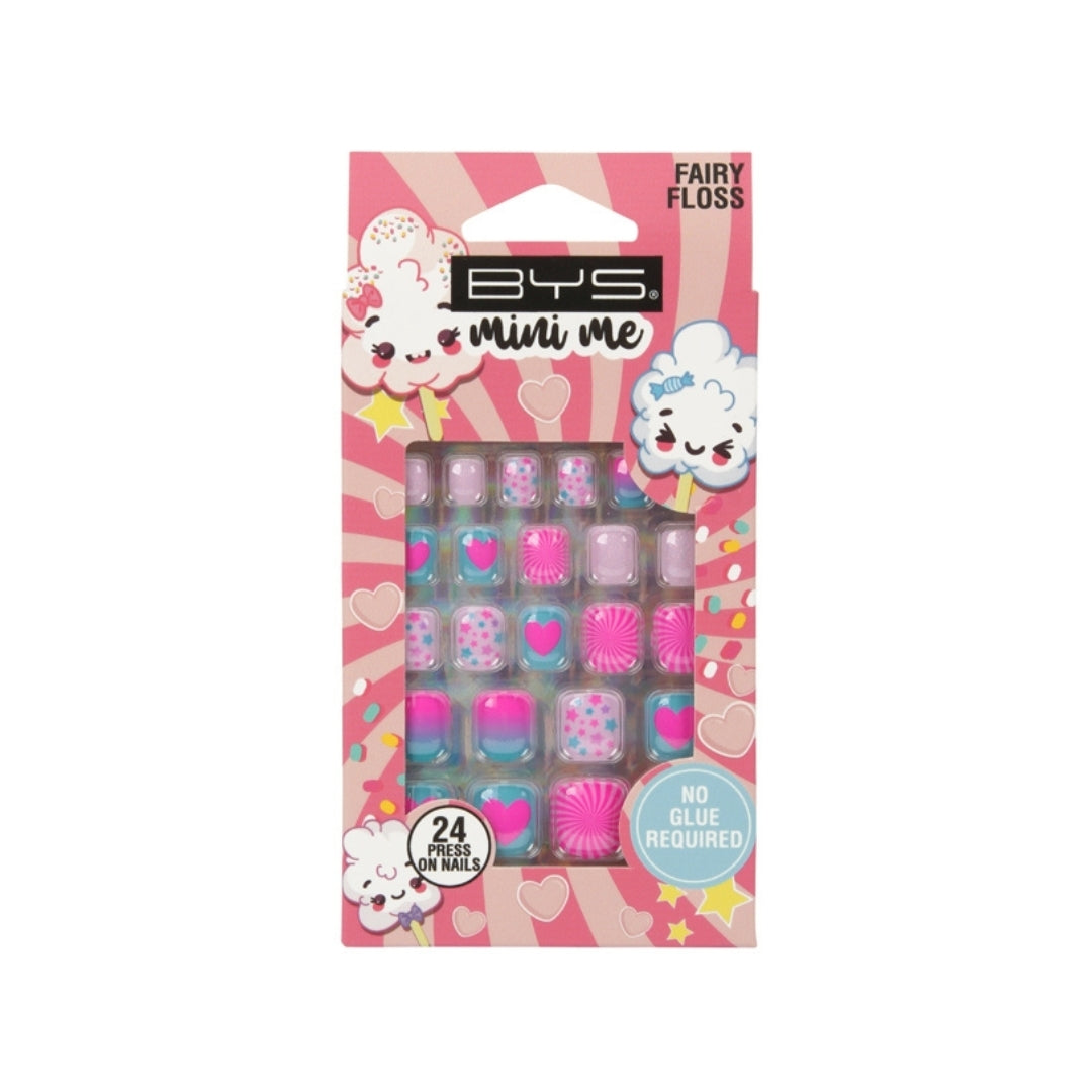 BYS Mini Me Fairy Floss 24 Press On Nails Set